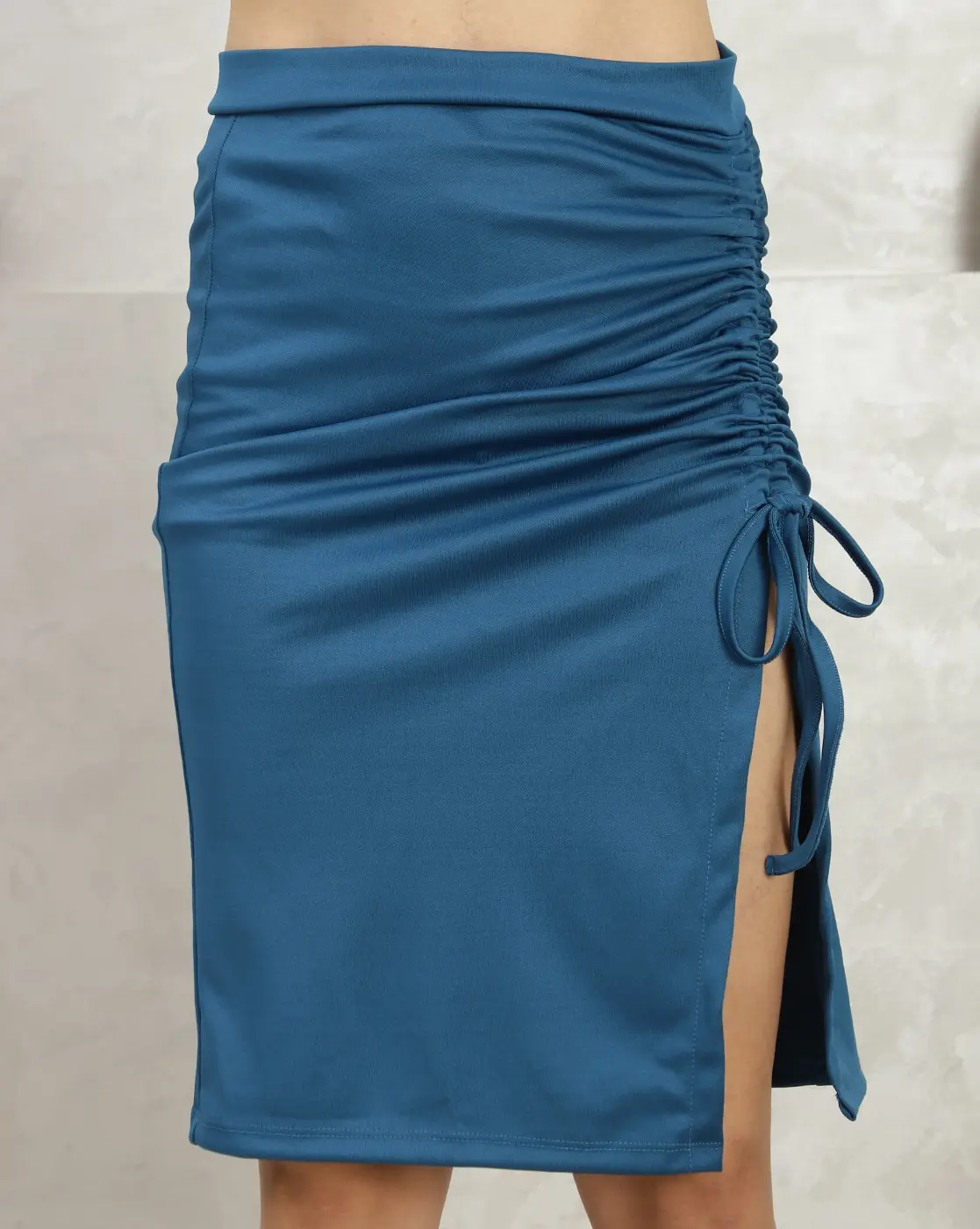 Contour Knot High-Waist Skirt